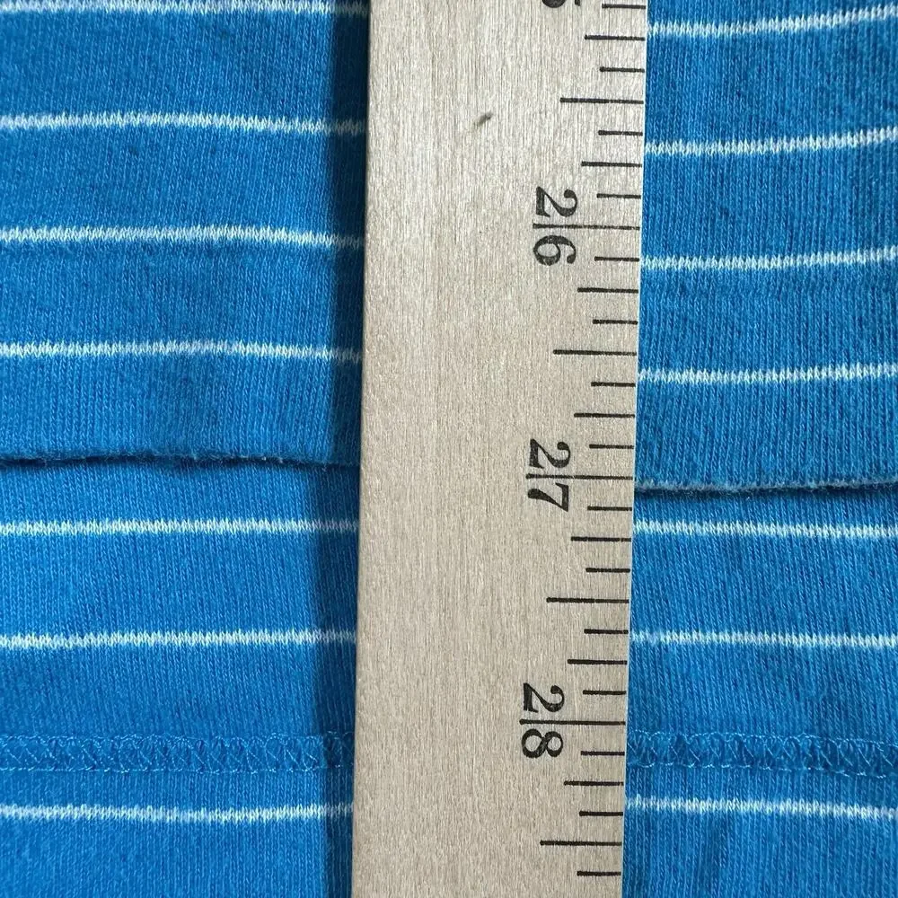 Polo Ralph Lauren‎ Polo Shirt Mens Large Blue Striped Collard Embroidered Golf